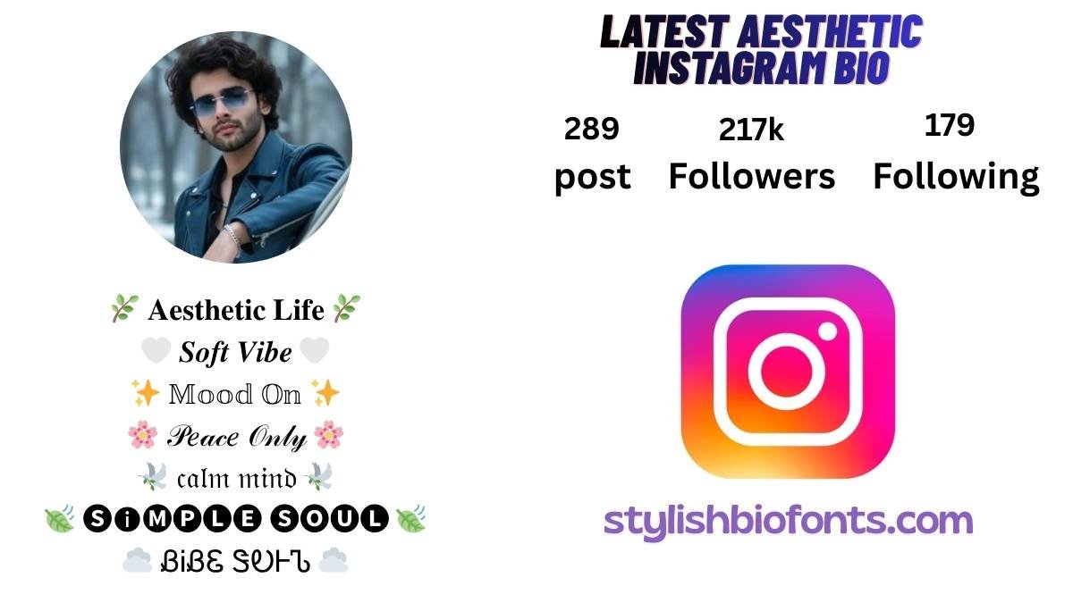 Aesthetic Fonts for Instagram Bio