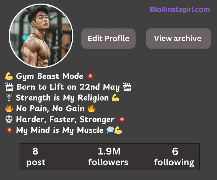 New 150+ Gym Bio For Instagram 2026 - image 10
