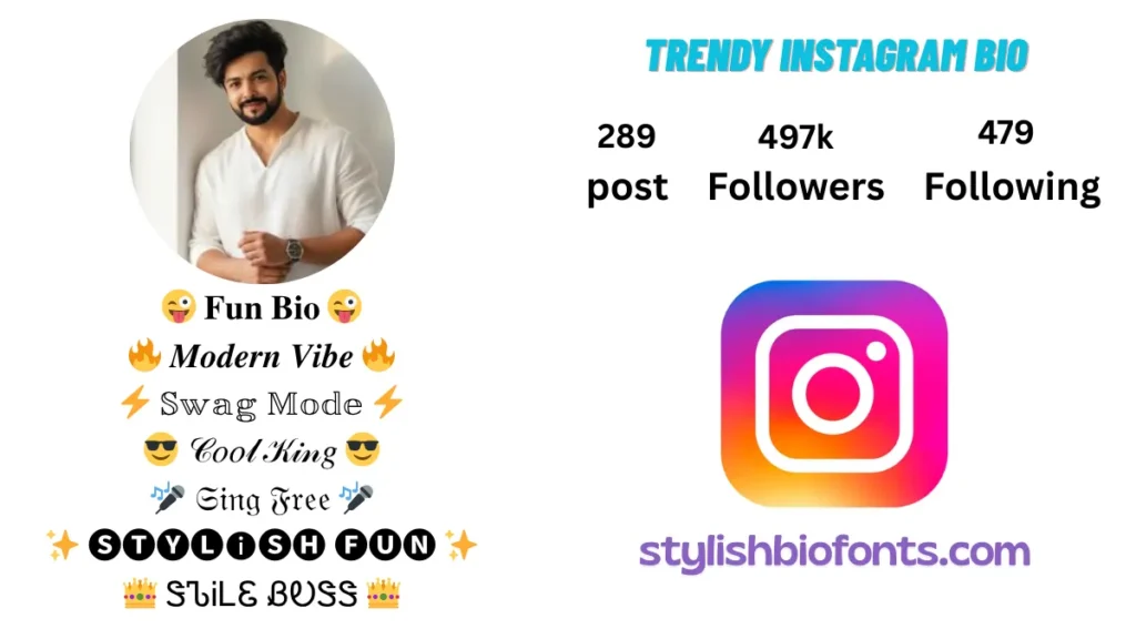 Instagram Bio Font