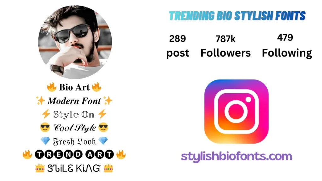 Instagram Bio for Boys Stylish Font