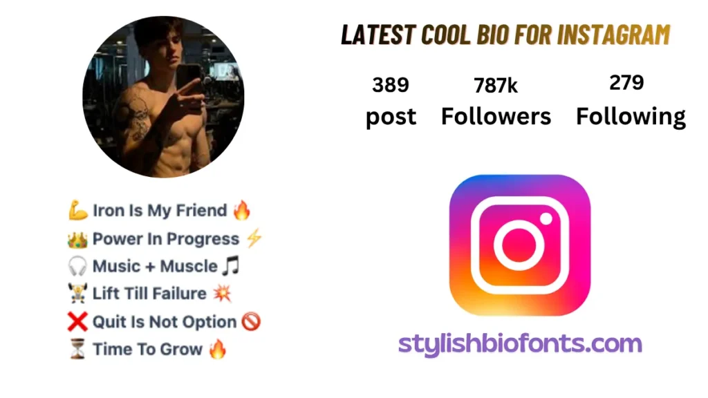 gym bio for instagram