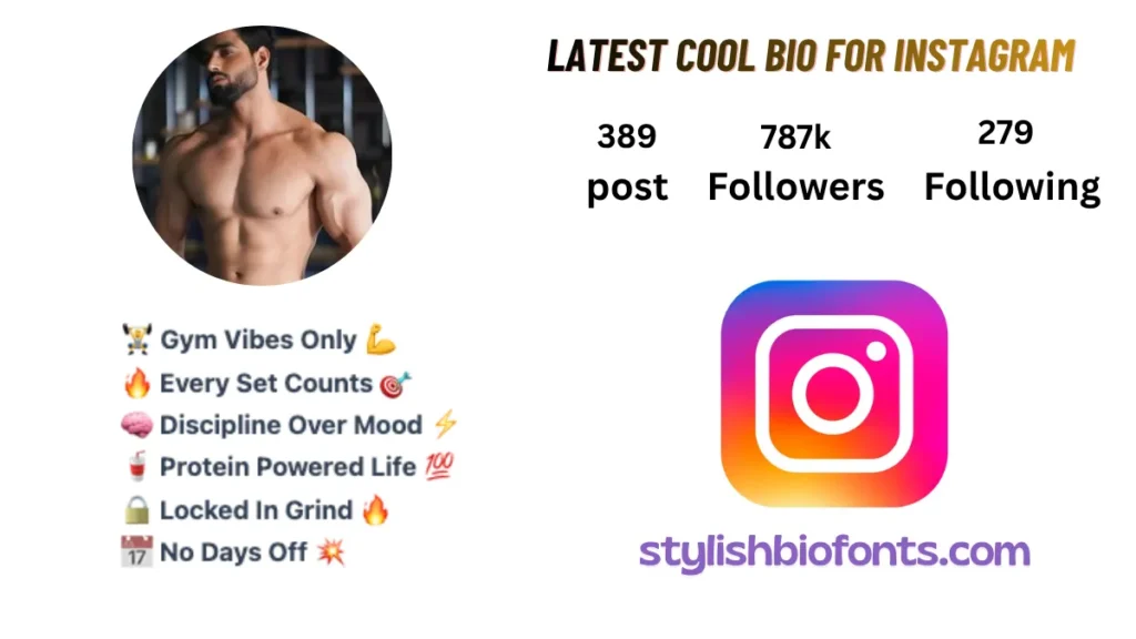 gym bio for instagram