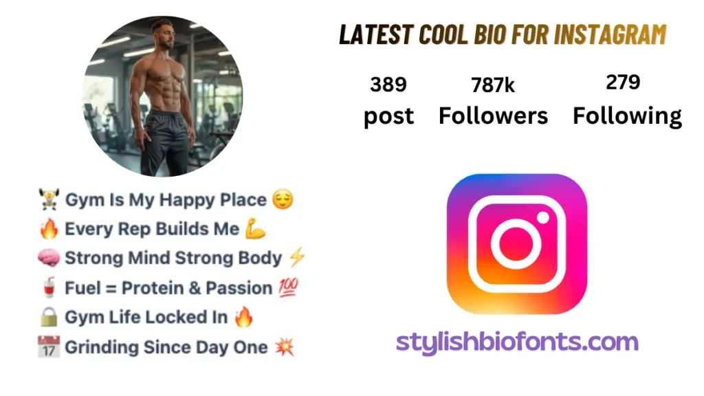 gym bio for instagram