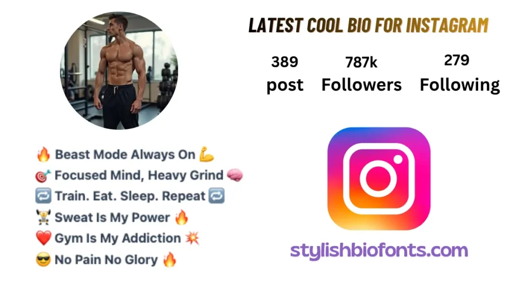 gym bio for instagram