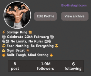 New 1050+ Gym Bio For Instagram 2026