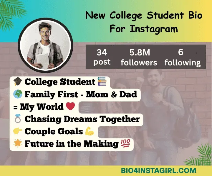 college student bio for instagram