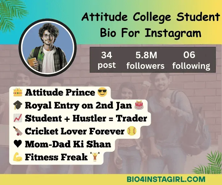 college student bio for instagram