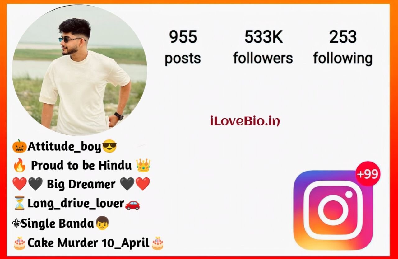 Instagram bio for boys stylish font ideas