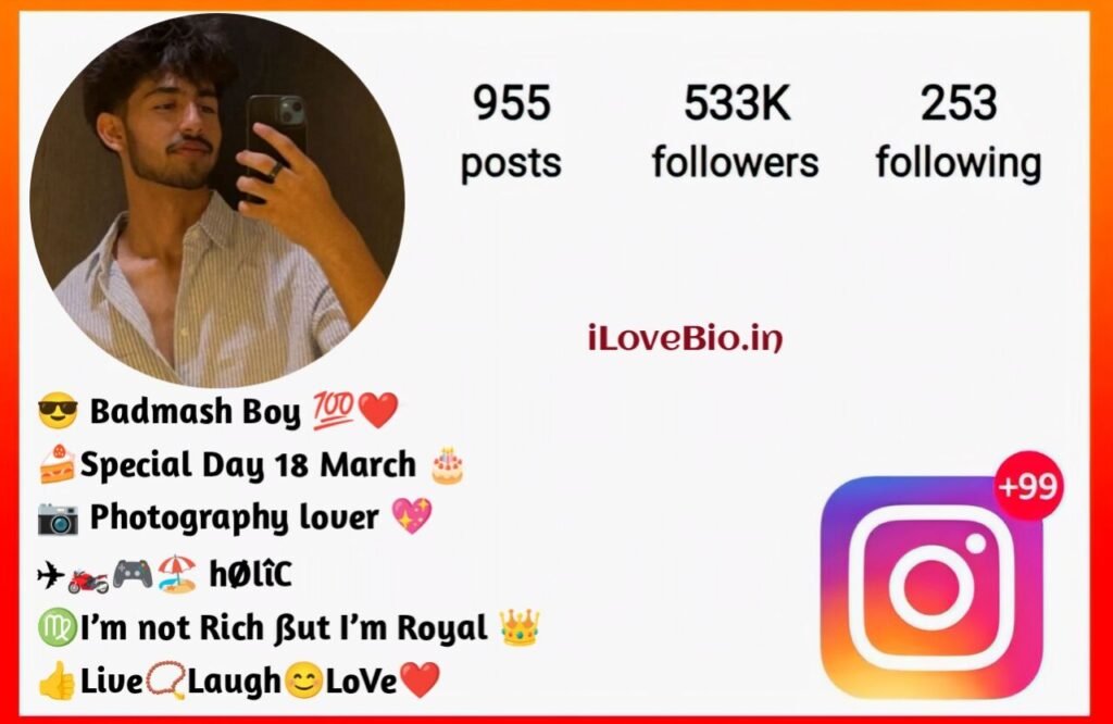[1199+] Best Instagram Bio For Boys - Attitude Stylish & VIP Bio (2026)