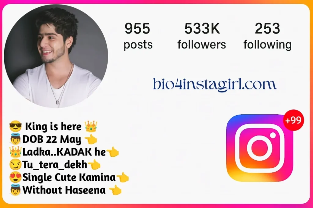 1120+ Instagram Bio for Boys Stylish Font – New & Trending Bios 2026