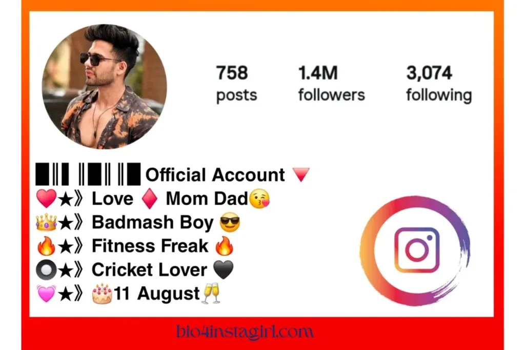 Unique Instagram bio for boys