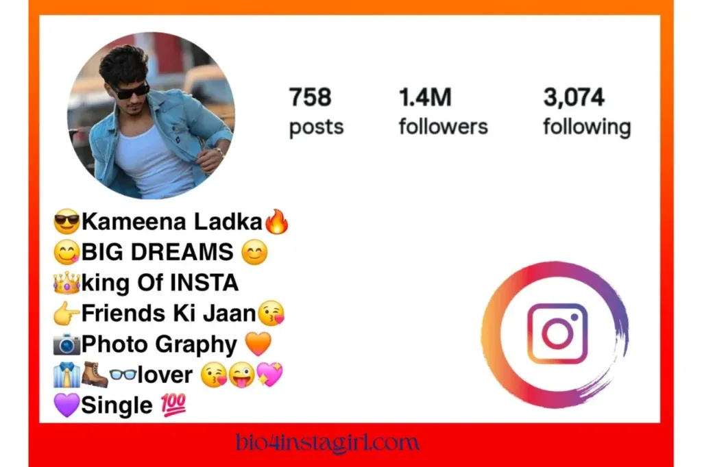 Aesthetic Instagram bio for boys