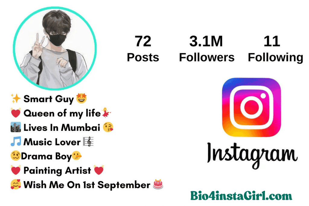 Instagram bio for boys ideas
