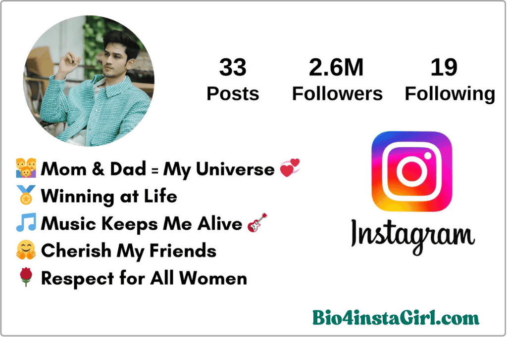 Unique Instagram bio for boys