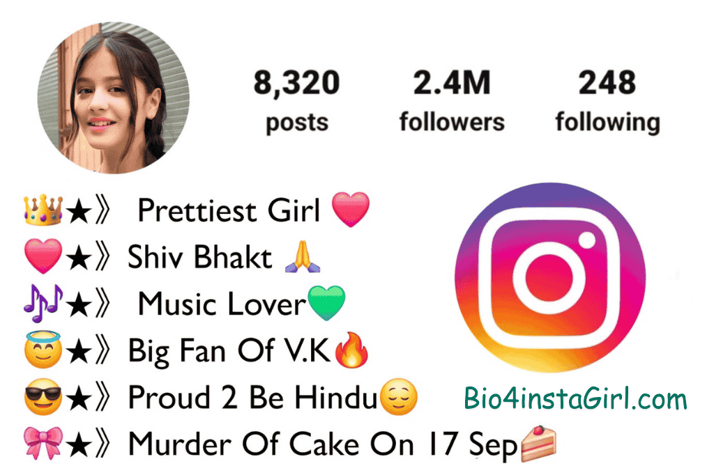 Instagram bio for girls stylish ideas